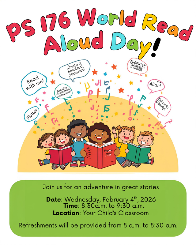world read aloud day poster
