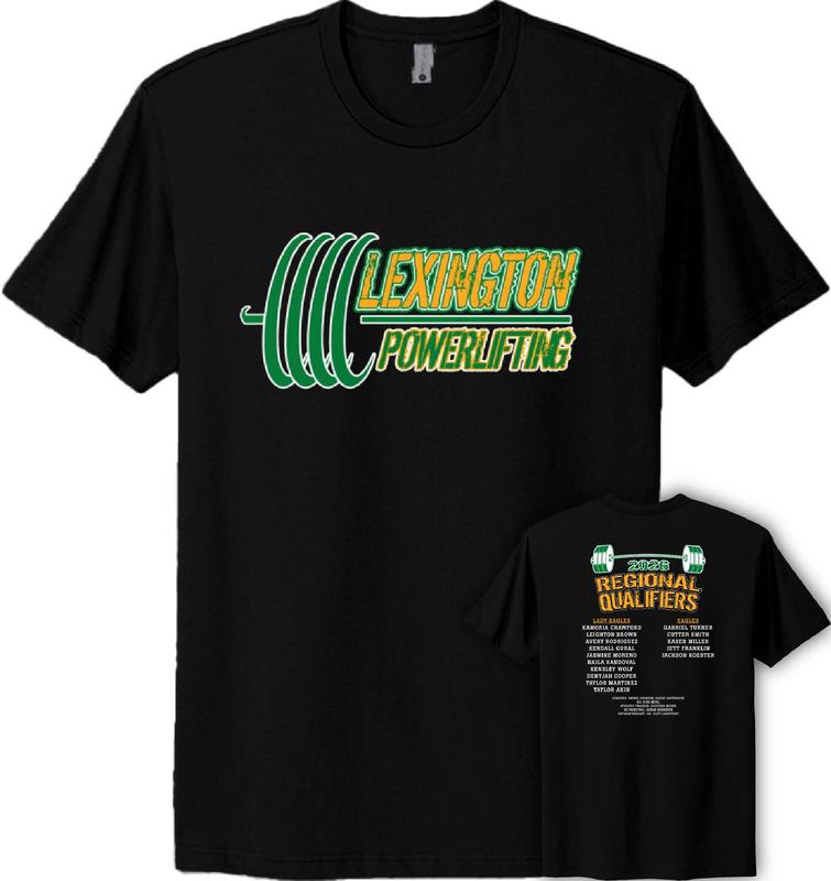 LAA LHS Powerlifting 2026 Regional T-Shirts