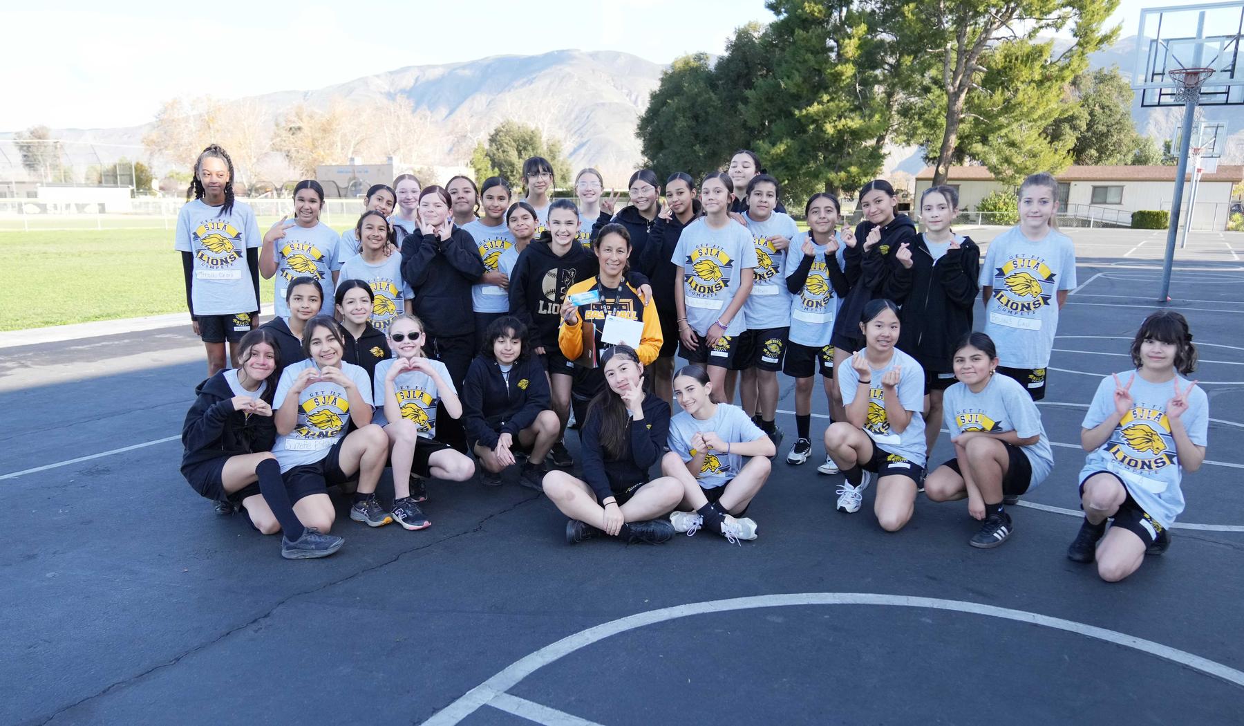 Girls PE class and teacher!!