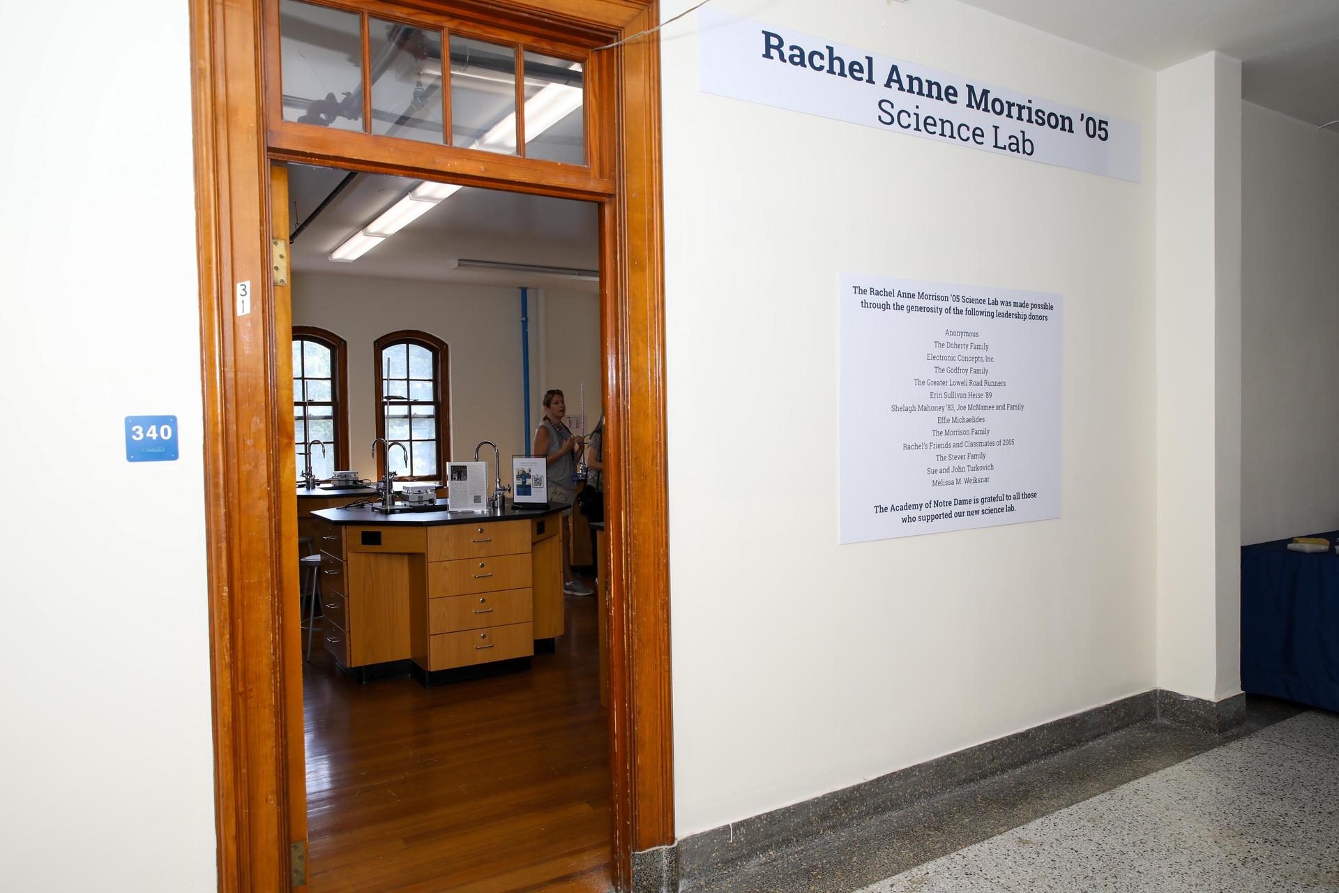 science lab dedication