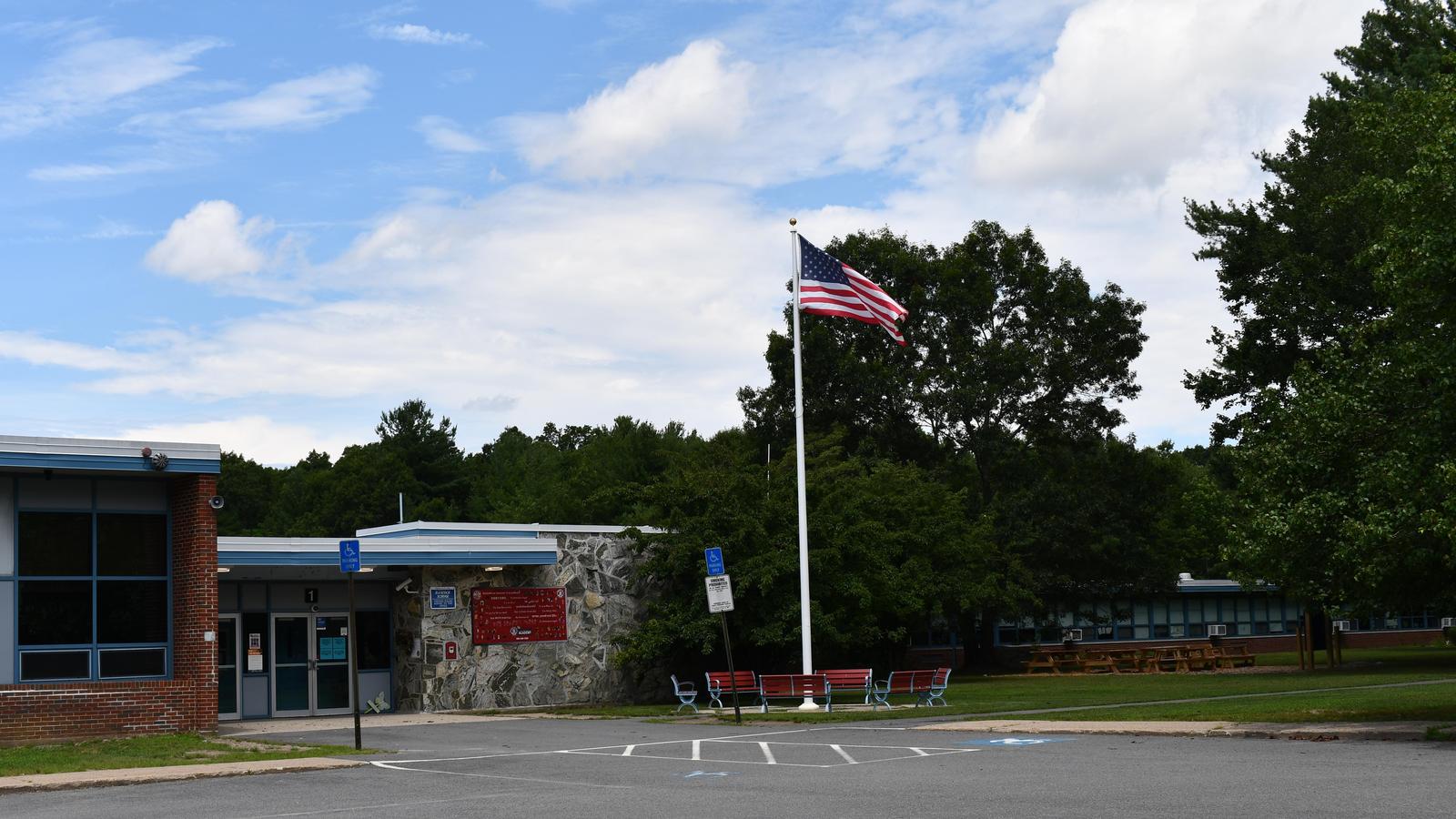 Hancock School entrance and outdoor learning space