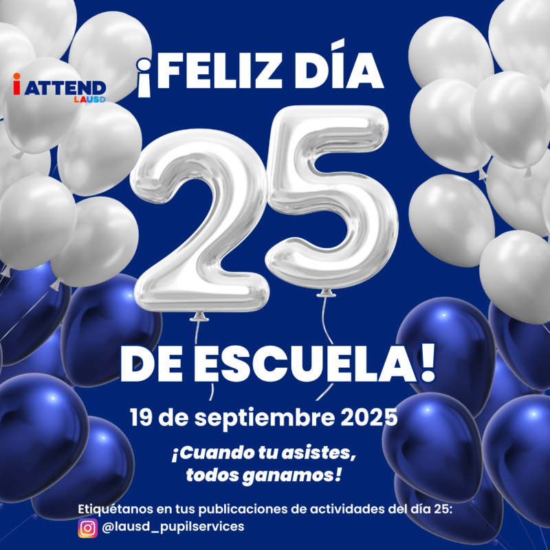 25th day of school spanish