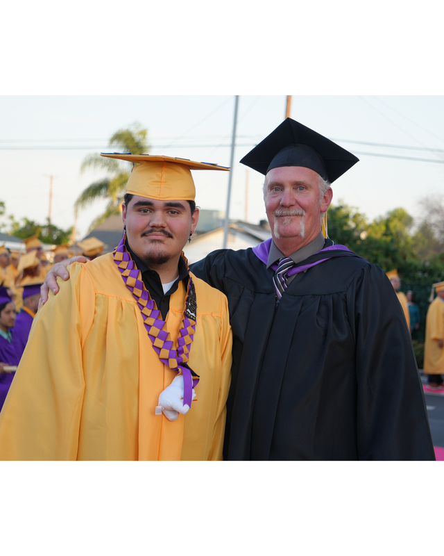 Chef Palmer and his son at the 2025 BPACE Graduation Ceremony