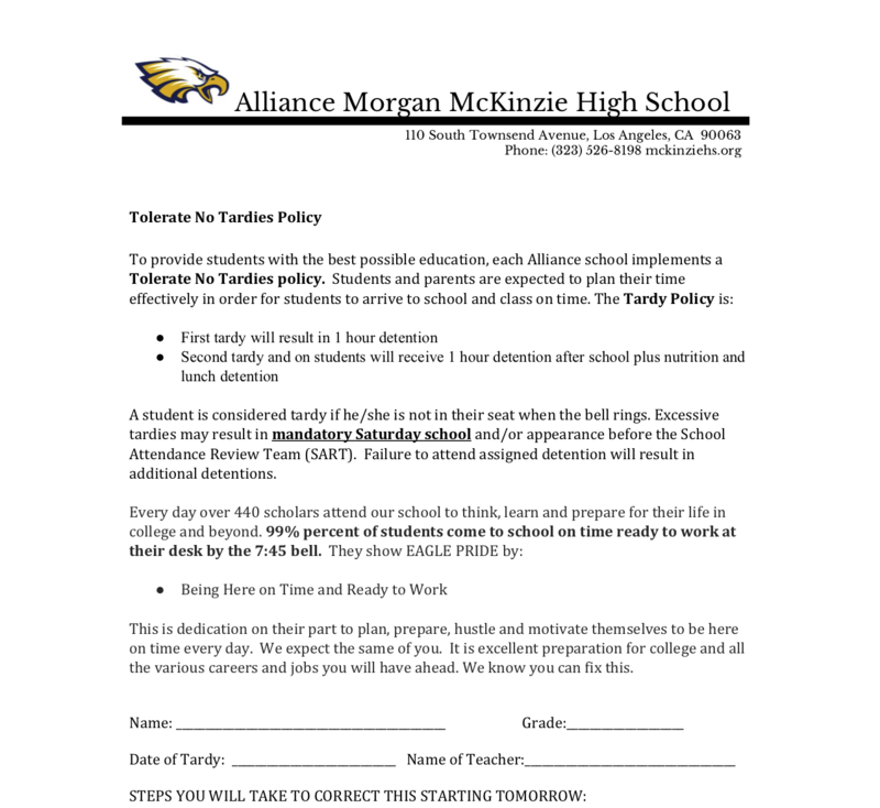 Alliance Morgan Mckinzie High School