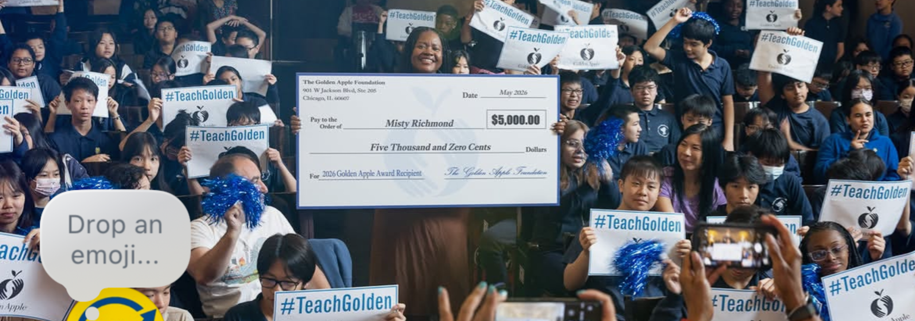 Golden Apple Award Winner 2026 Ms. Richmond