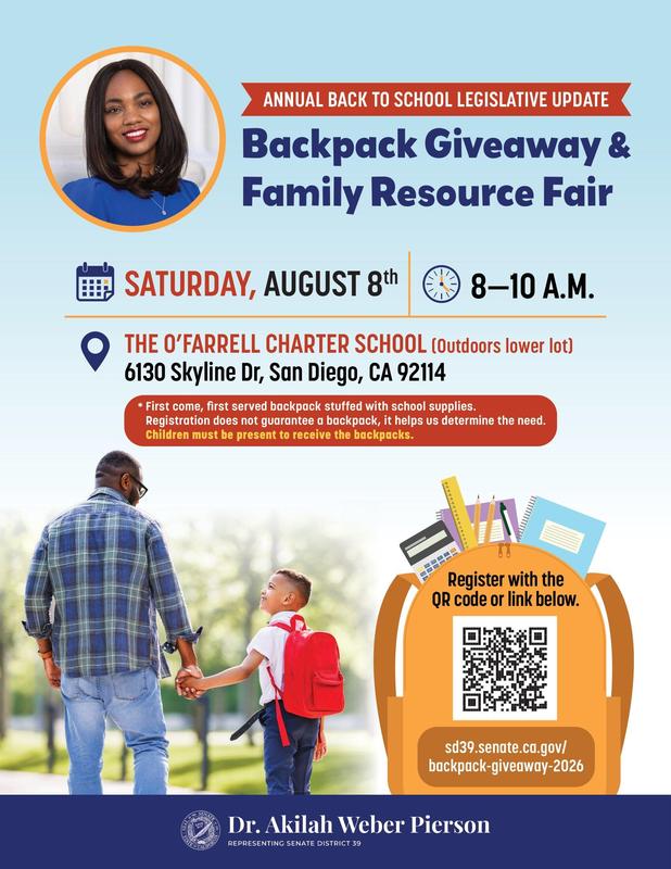 Dr. Weber Pierson Backpack Giveaway