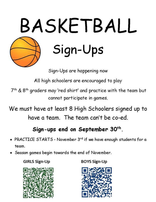 Basketball Sign UP flyer