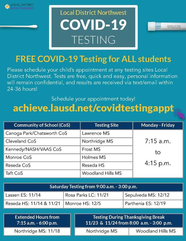 COVID testing for all students