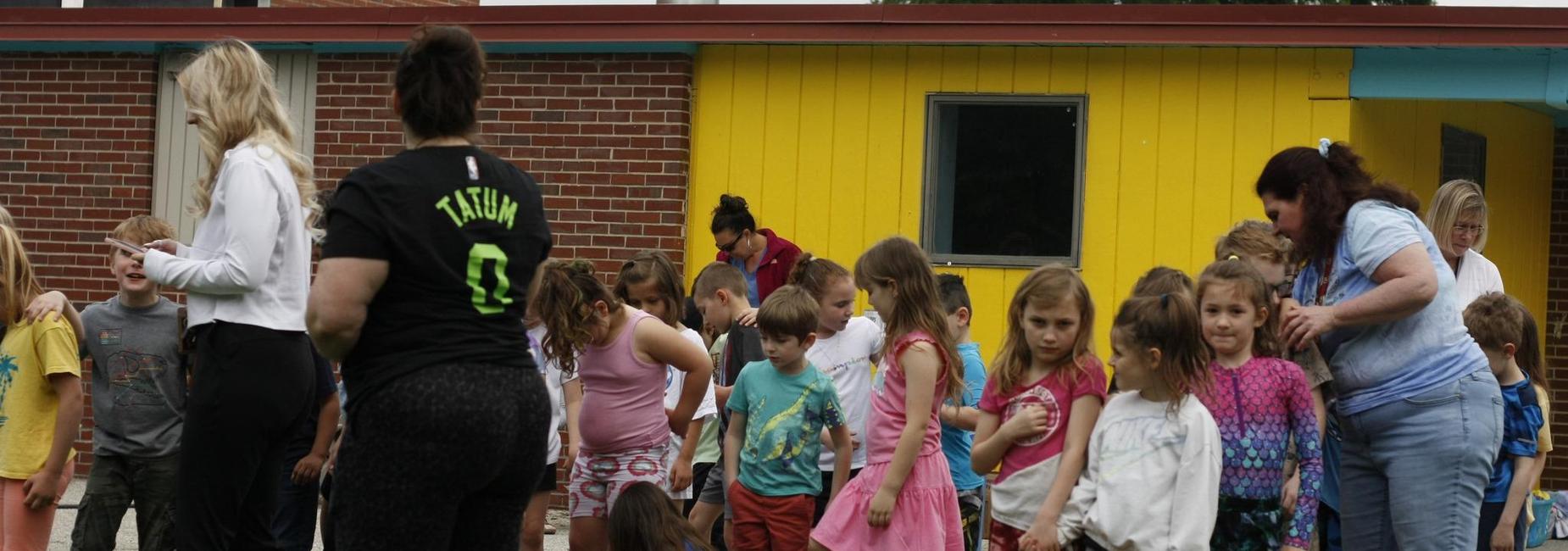 students at field day