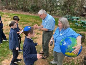 Nature Center employees give presentation.