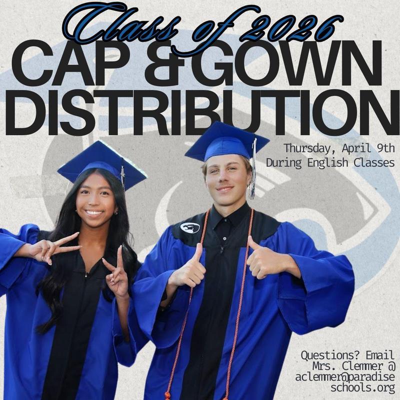 students in cap and gown