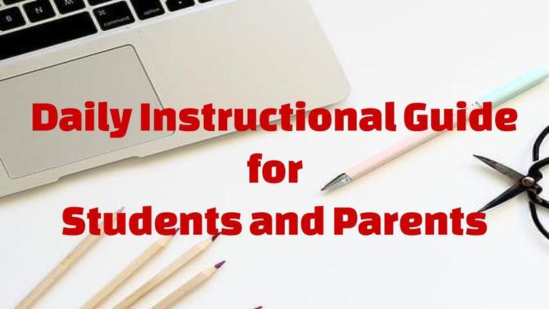 Daily Instructional Guide for Students and Families Thumbnail Image