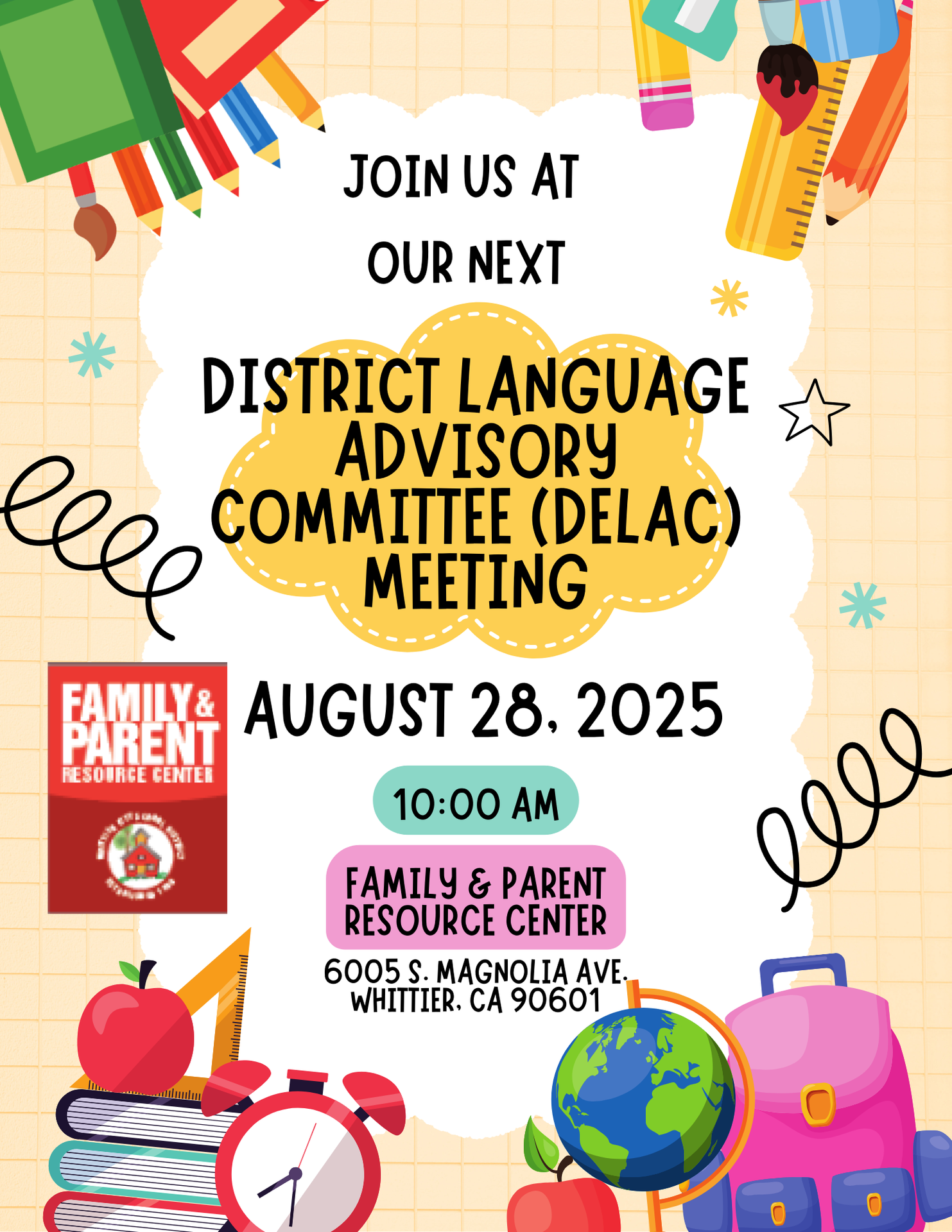 English DELAC meeting flyer 