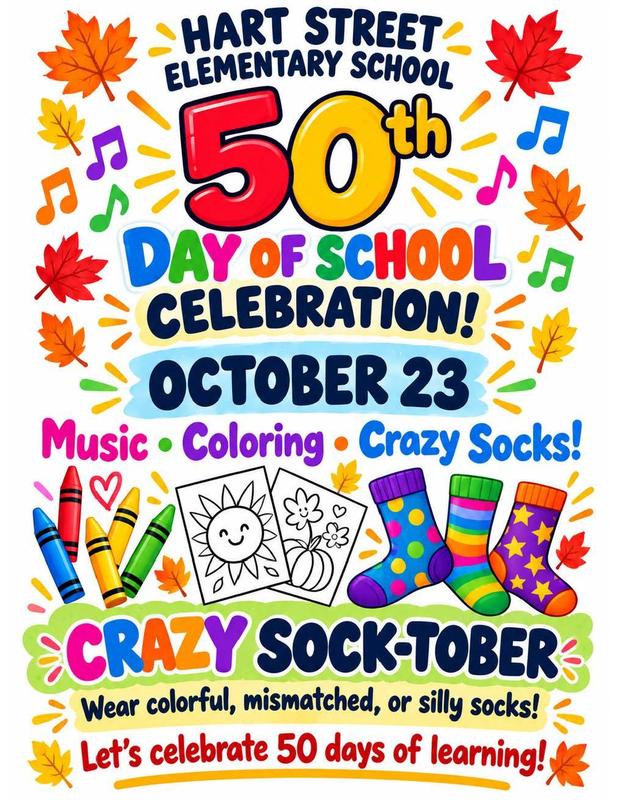 We’re celebrating our 50th Day of School on Friday, October 23