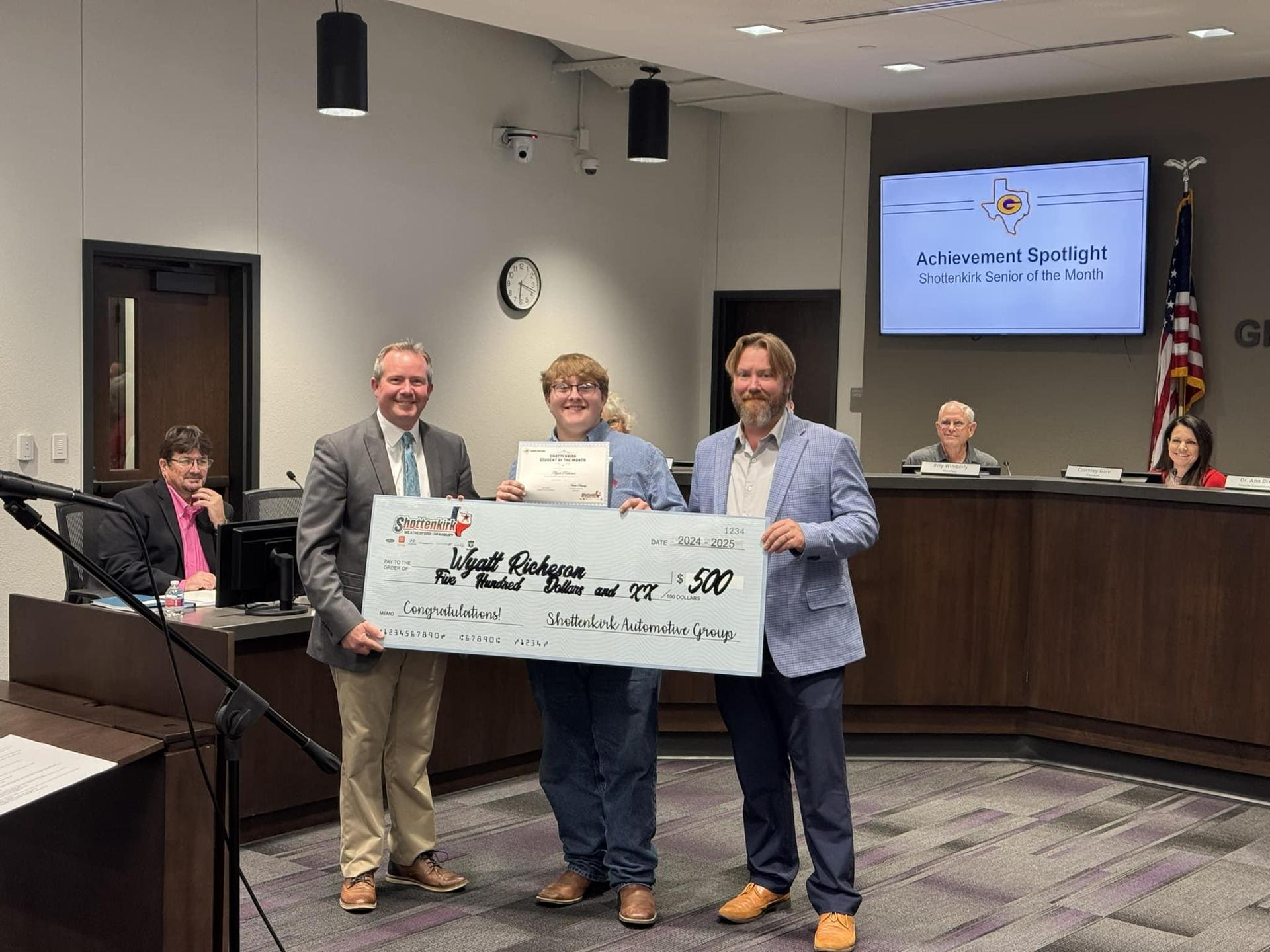 Shottenkirk Senior of the Month