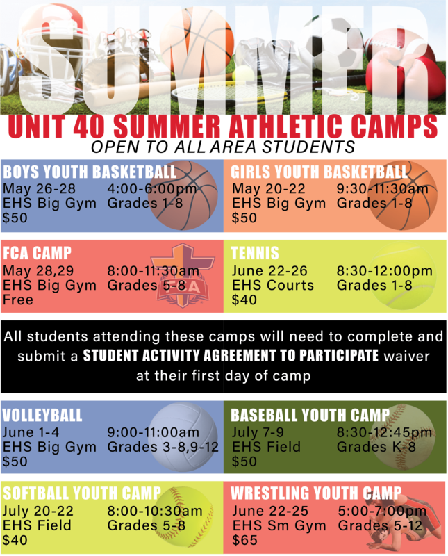 Unit 40 Summer Athletic Camps