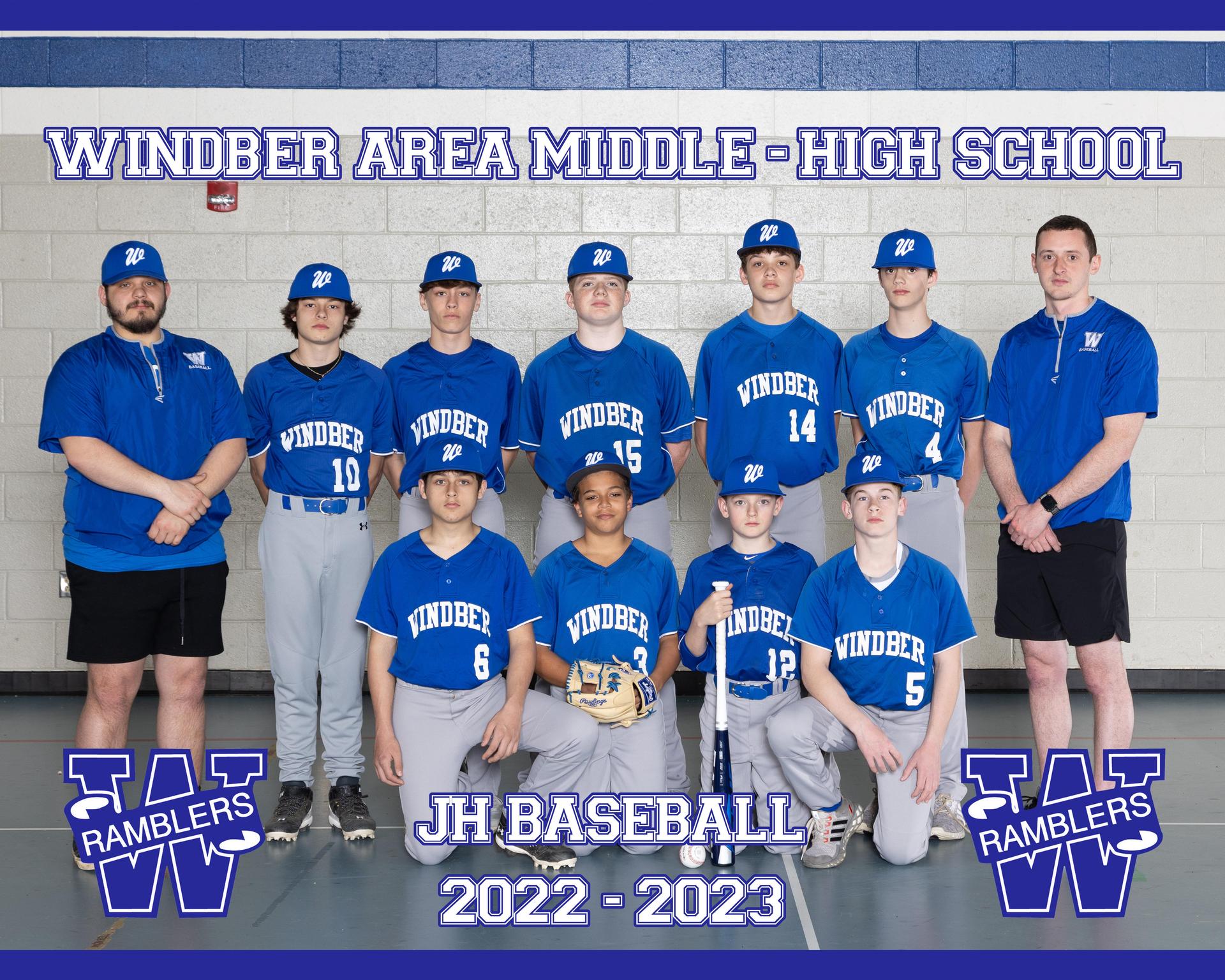 JH Baseball Athletics Windber Area School District
