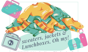 sweaters, lunchbox