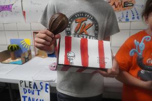 This gourd became a piece of Kentucky Fried Chicken.