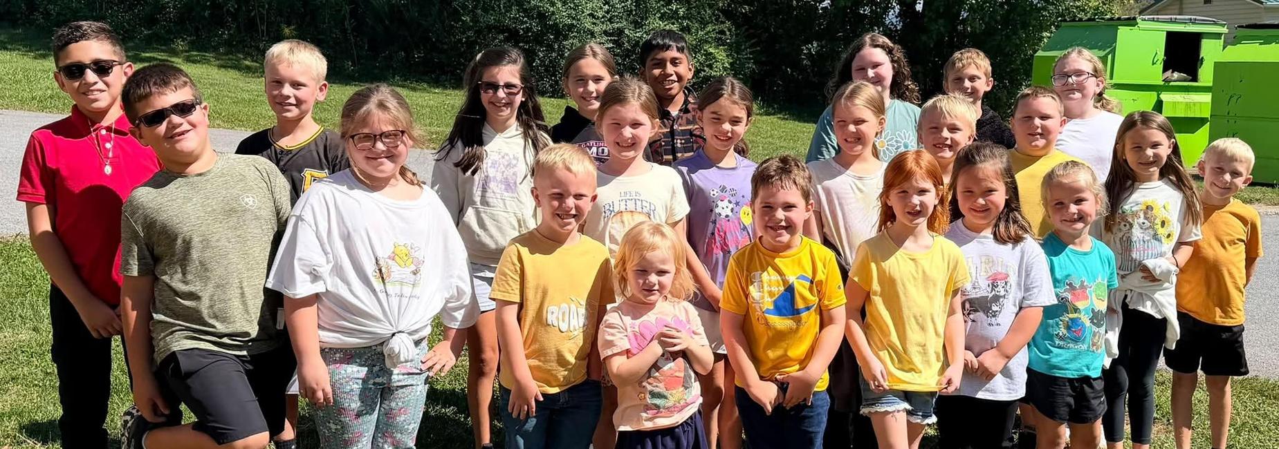 CES Students of the Month for the month of September. Trait: Respect.