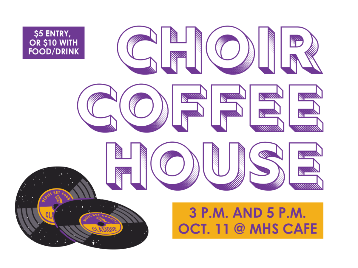 promo graphic - MHS Choir Coffee House - fall 2025