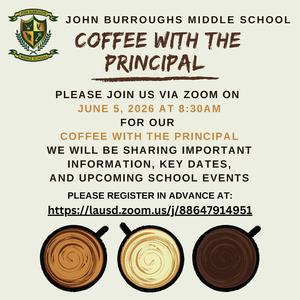 Join us for Coffee with the Principal