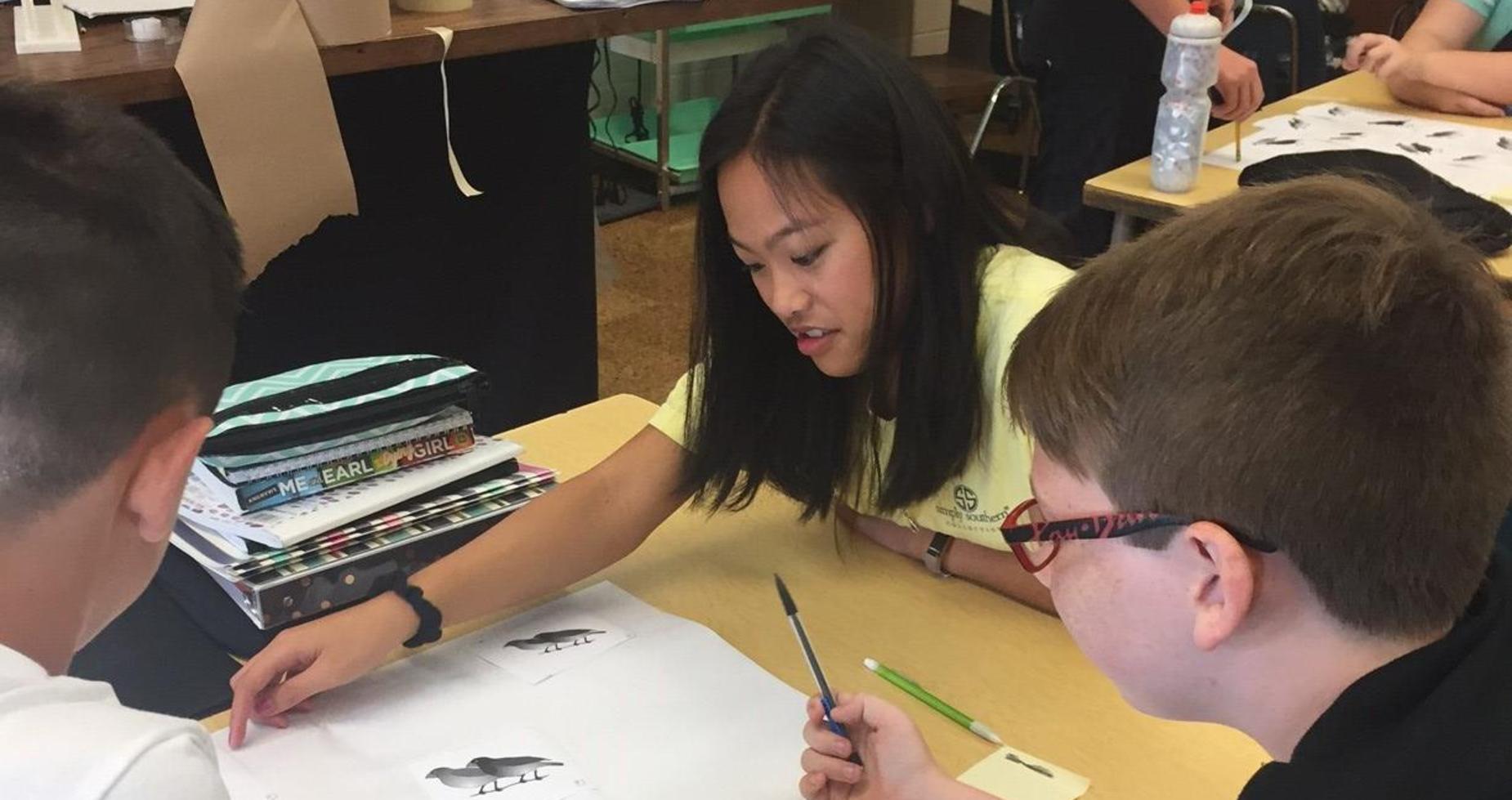 A picture of students in a classroom