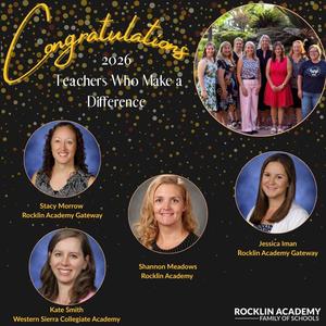 Congratulations 2026 teachers who make a difference!