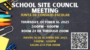 SSC Meeting Flyer