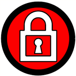 an image of a red lock