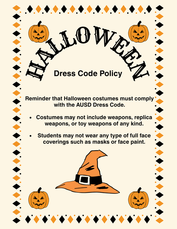 Halloween - Student Dress Code Policy Featured Photo