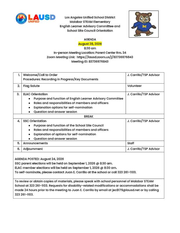 agenda