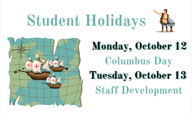 columbus day holidays October 12 & 13