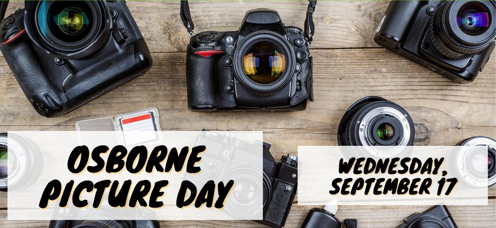 Image announces "Osborne Picture Day: Wednesday, September 17"