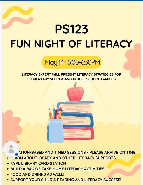 FUN night of literacy for parents and students