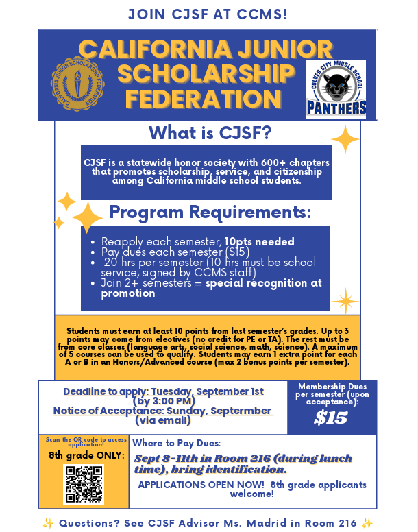 CJSF Applications!!! Thumbnail Image