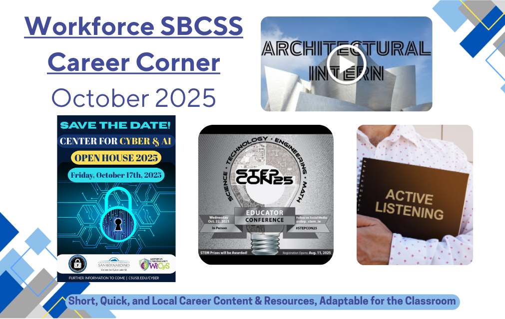 October 2025 Career Corner