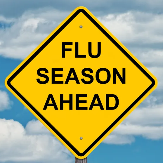 flu season ahead sign