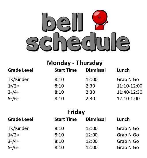 CRC Bell schedule
