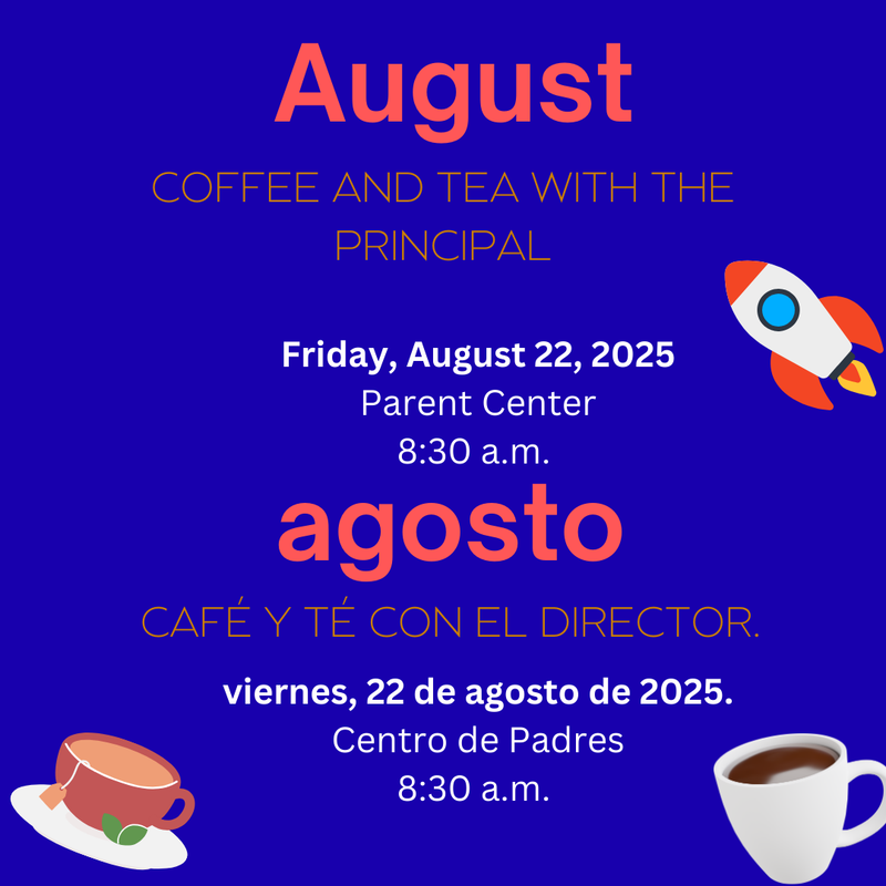 Coffee and tea with the principal