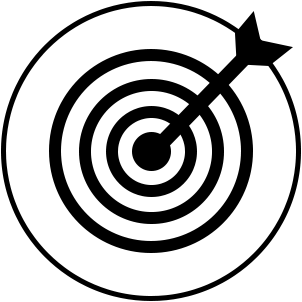 Target and arrow icon