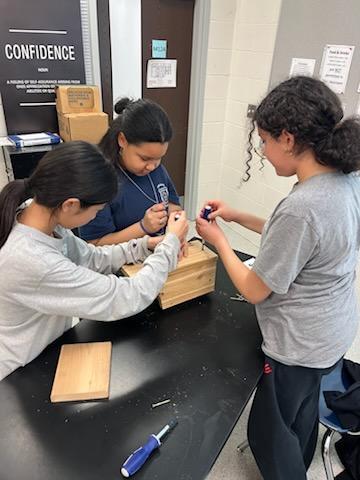 Environmental Club Builds Birdhouses for the Meadowlands Marsh