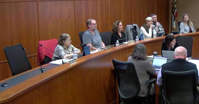 Board Trustees at meeting