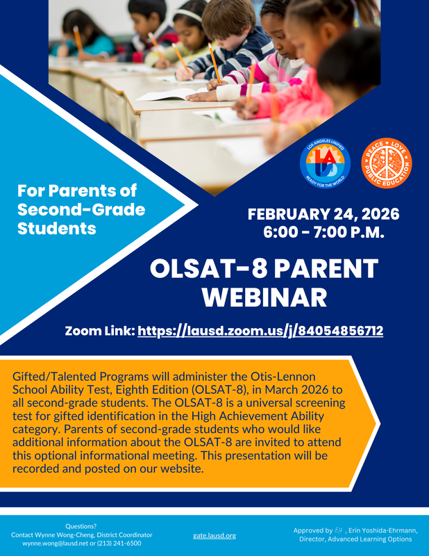 OLSAT Parent Webinar