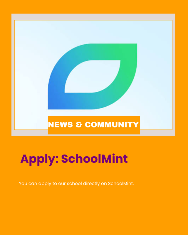Image showing SchoolMint logo with text to Apply Now.