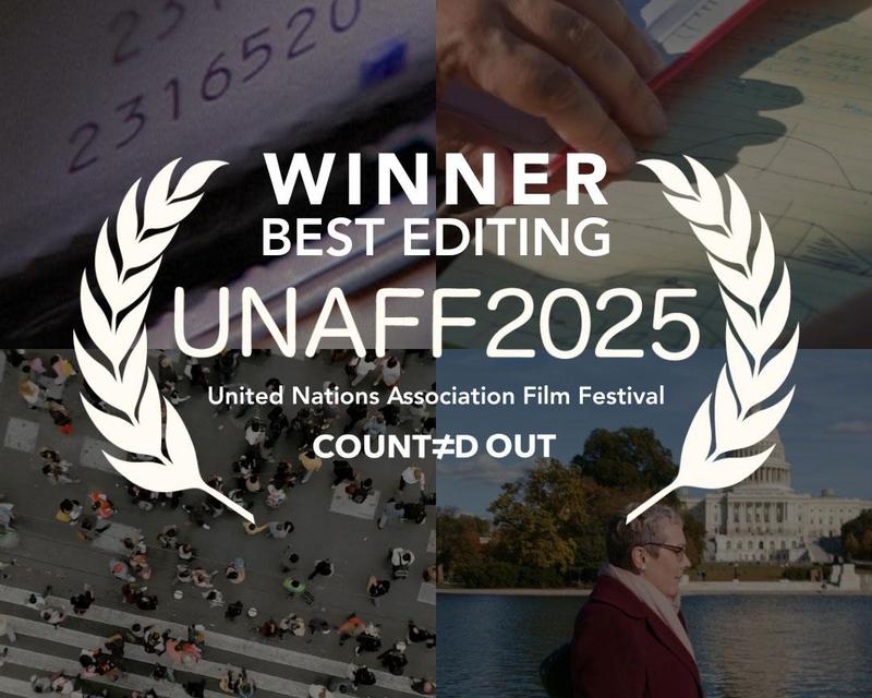 Counted Out movie was winner of the Best Editing award.