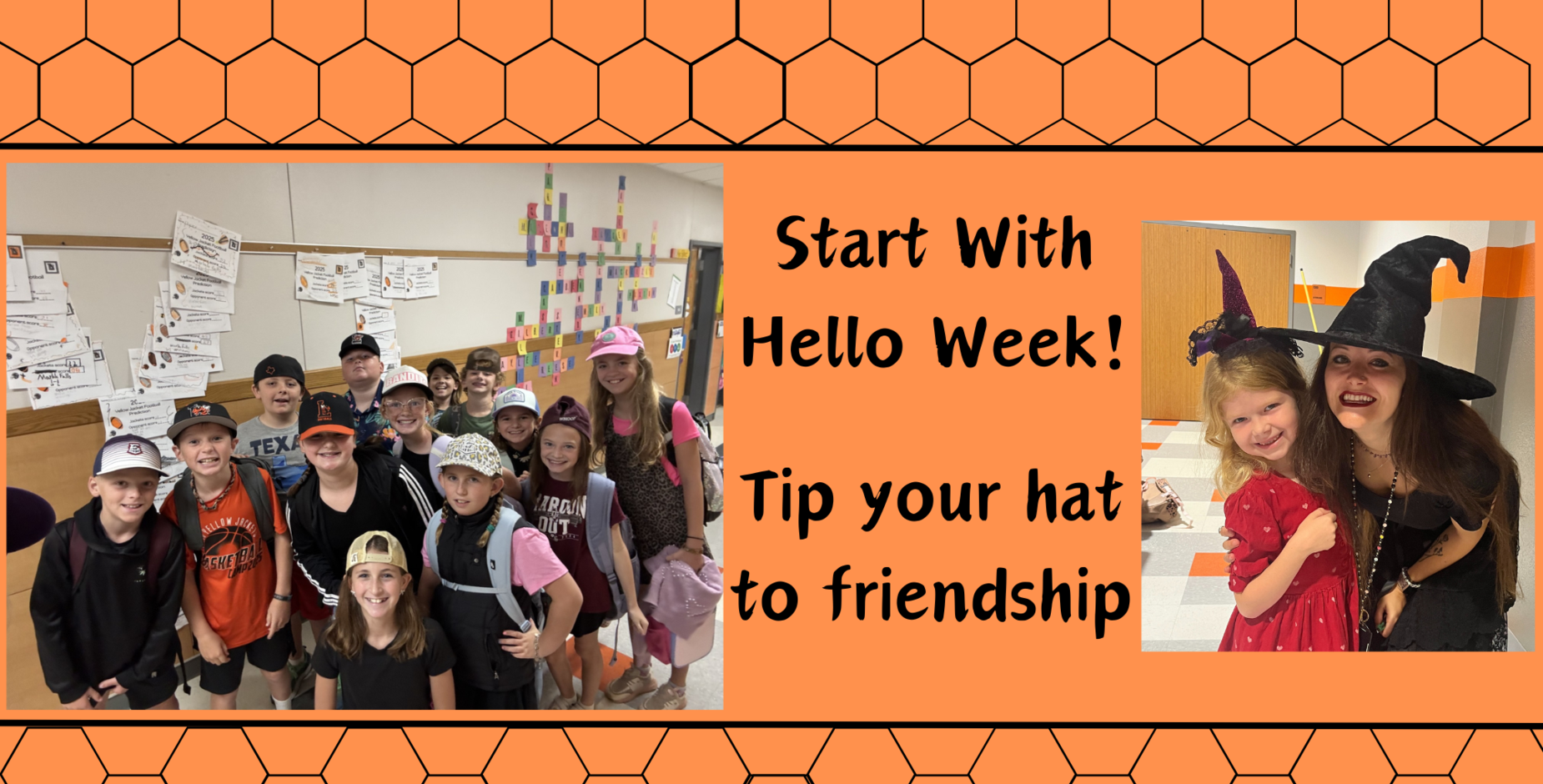 Start With Hello Week teaches children to be kind and make new friends. On Monday, we "tipped our hat" to new friends!
