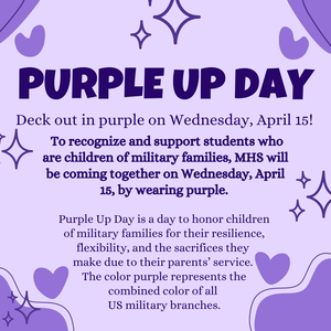 Purple Up flyer