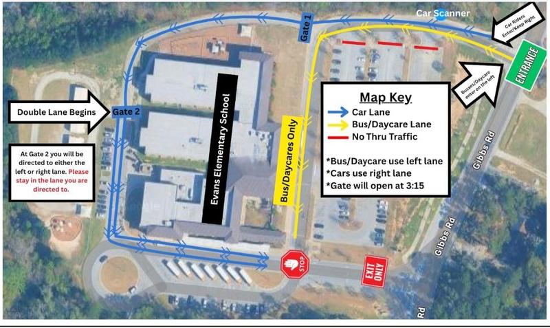 Arrival and Dismissal route.
