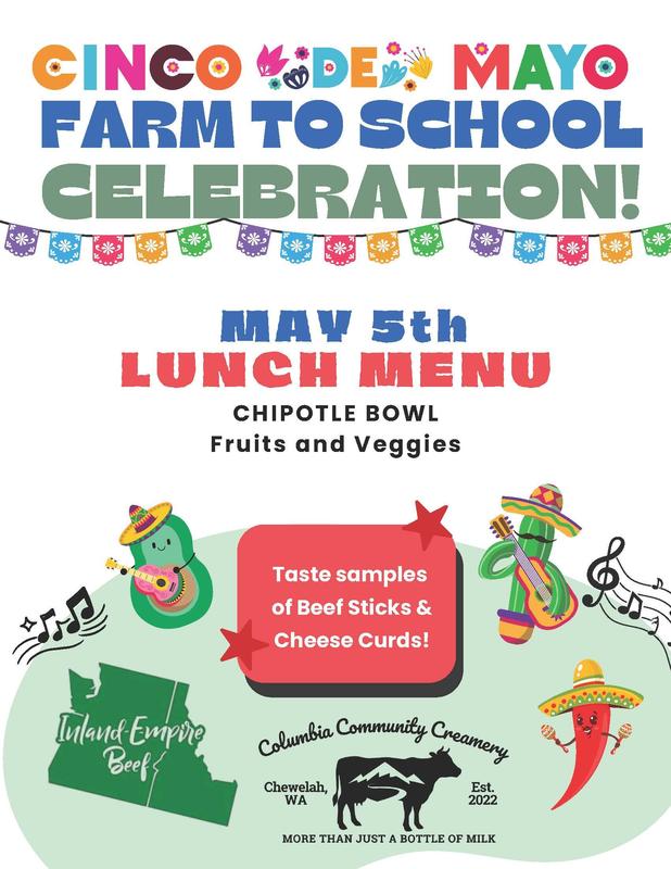 Flyer for Cinco De Mayo Farm to School Celebration